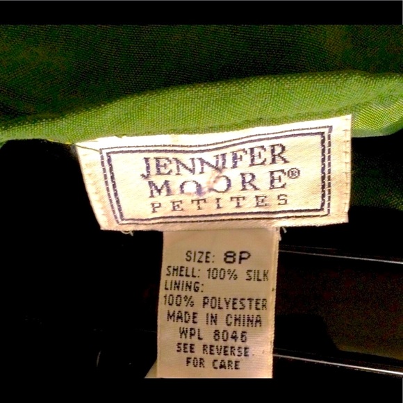 VTG 100% PURE SILK SKIRT BY JENNIFER MOORE IN MOSS GREEN - Picture 3 of 6